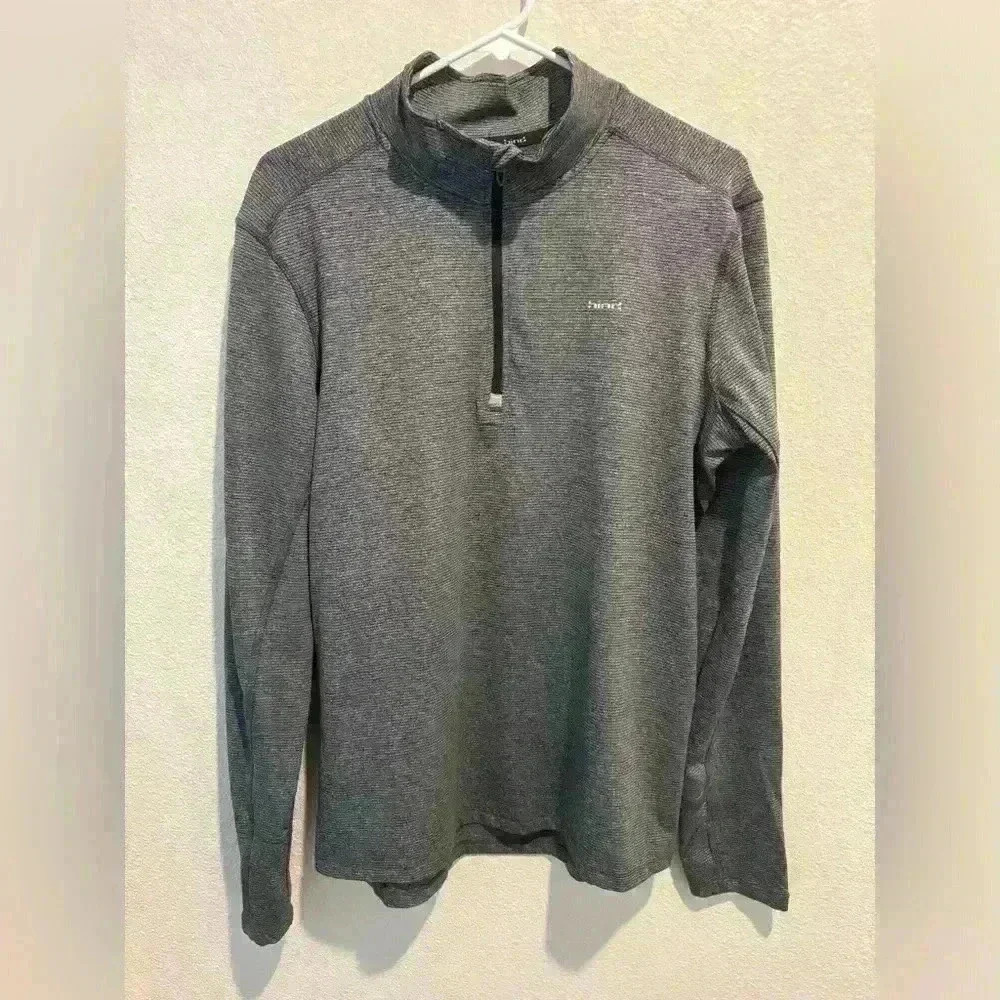 Hind Men’s Running Long‎ Sleeve Grey Shirt Size M